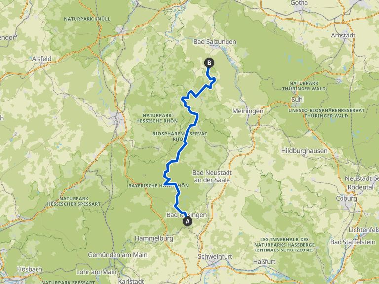 Der Hochrhöner Lange Rhön (8 Etappen) – Fernwanderwege in Franken